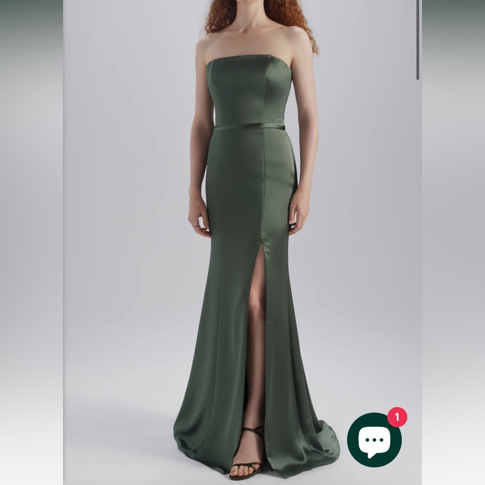 Amsale Marisa Dress in Olive